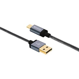 Verbatim 99219 Sync and Charge MicroUSB Cable, 47-Inch, Black