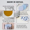 Ocves Coasters 6 Pack Absorbent Ceramic Drink Coasters with Holder,