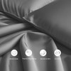 LINENWALAS Double Flat Sheet Only, 100% Organic Bamboo Silk Top
