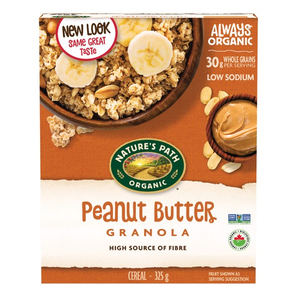 Nature's Path Organic Peanut Butter Granola 325g Box
