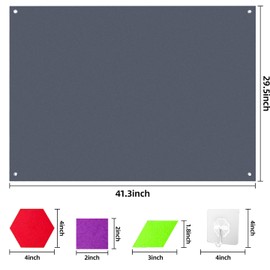 EDDJOND Shape Felt Board for Toddlers Teaching Story Board Set, Large 3.5 Ft Felt Toys Flannel Parent-Child Interactive Game Felt Board Pieces 123 PCS