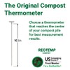 Reotemp 16 Inch Fahrenheit Backyard Compost Thermometer with Digital Composting