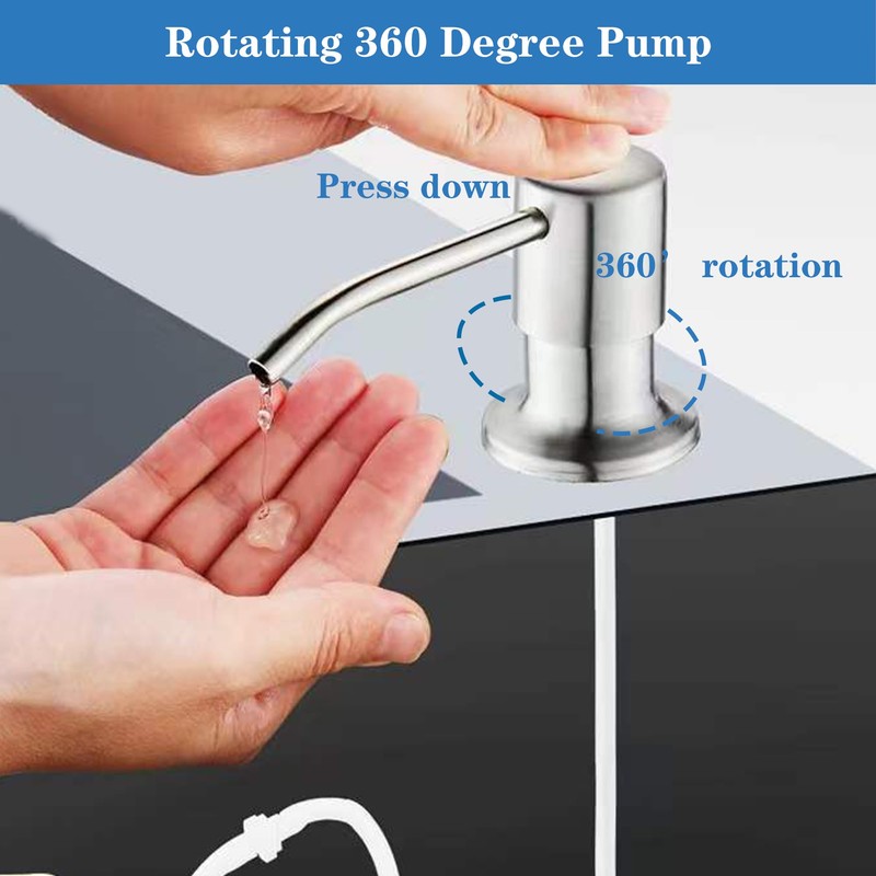 OUEST Ouest Dish Soap Dispenser for Kitchen Under Built-in Soap