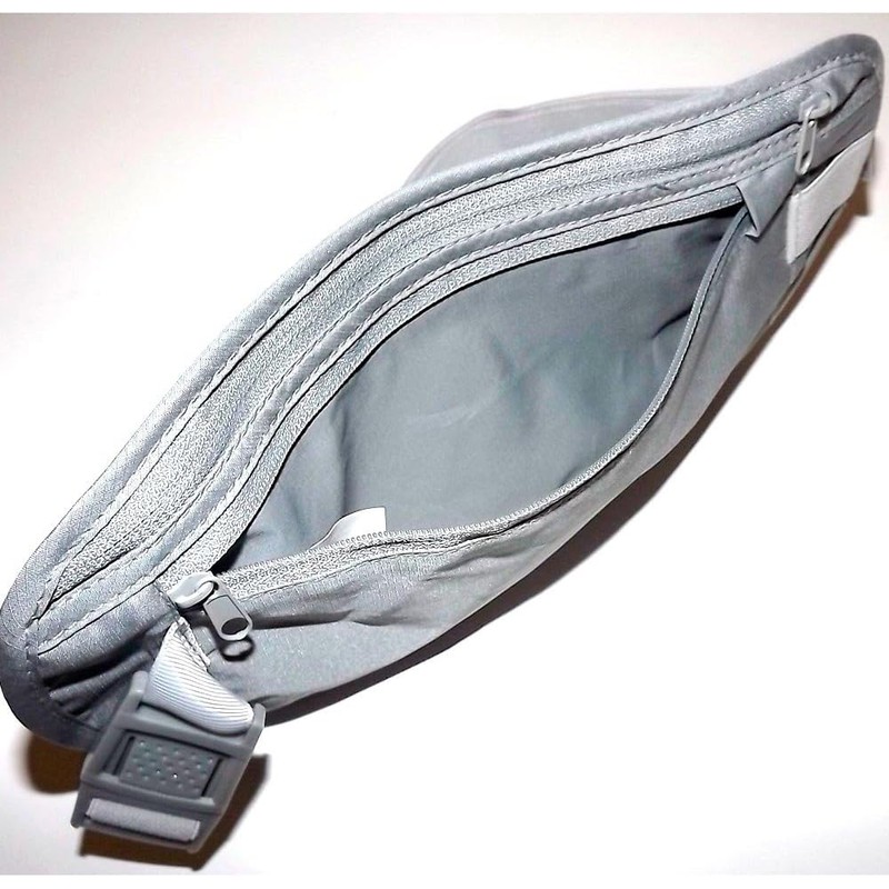 Travelon Rfid Blocking Undergarment Waist Pouch Travel Wallet, Gray, One