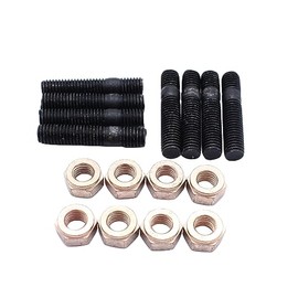 SHLPDFM Set of 8 stud bolts, pin screws, exhaust manifold, high-strength, M8 x 40 mm + 8 nuts