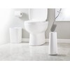 Joseph Joseph Toilet Brush with Slim Holder Flexible Anti-Drip, Grey/White