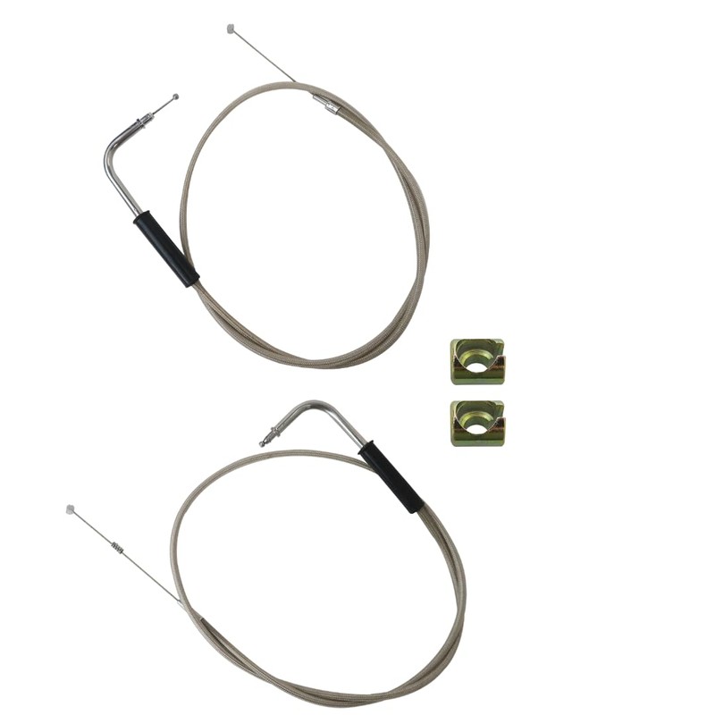Xspeedonline 56884-07 42" Throttle Cable and 56885-07 42.5" Idle Cable