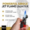 Palió Siena Single Jet-Flame Refillable Butane Torch Lighter, Red |