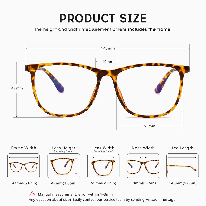 SUNGAIT Spring Hinge Blue Light Filter Glasses Anti Blue Ray