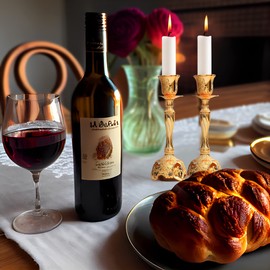 Ateret Judaica - Beautiful Sabbat Travel Candle Holders for Jewish Shabbat or Holidays,A Wonderful Gift. with Astonish Jerusalem Design