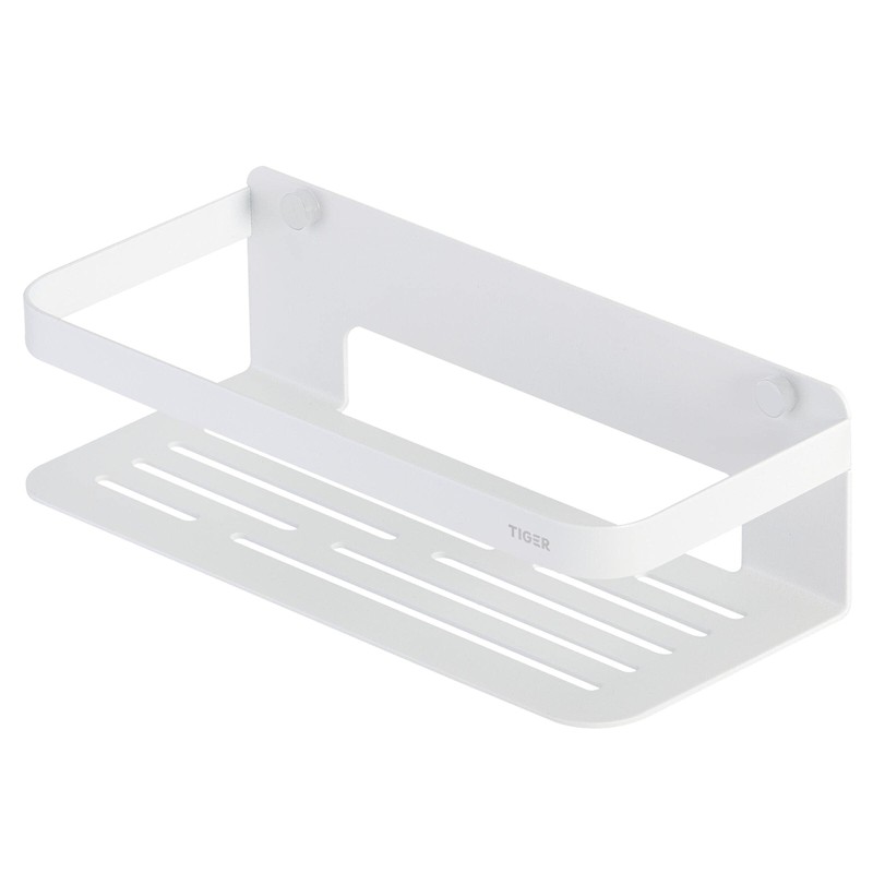 Tiger Shower Caddy Rectangular Small Shower Caddy Stainless Steel White