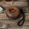 Hiram Watch Travel Case, Genuine Leather Watch Box with Detachable