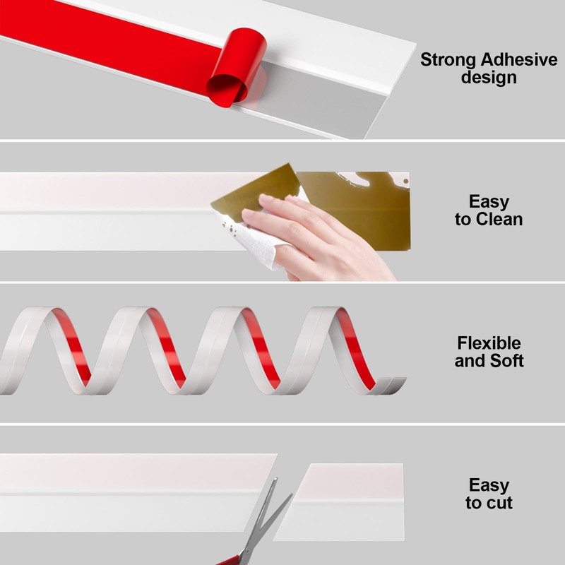 Pluden 2Inch (W) x 20FT(L) Door Weather Stripping, Door Draft
