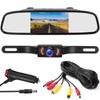 YUANTING Car Rear View IR Camera 4.3" Mirror Monitor For