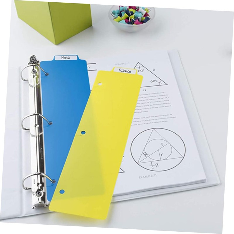 Operitacx Pack of 10 Notepad Dividers Index Cards Dividers Perforated
