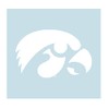 Iowa Decal (WHITE HAWKEYE DECAL (3''4''6''12''18''), 6 in)
