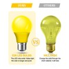 2 Pack A15 LED Yellow Bug Light Bulbs for Outdoor,