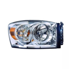 FITRITE AUTO PARTS New Right Passenger Side Headlight Assembly For 2007-2009 Dodge Ram 1500 2500 3500, Without Lower Amber Reflector, Fits Non-Dually Models CH2503280 68003124AD