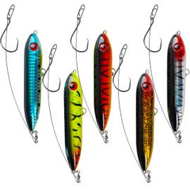 Catfish Rig Catfish Float Santee Cooper Catfishing Rig Catfishing Tackle with Circle Hooks Rattling Line Float Lure Popper Lure Chunky for Lake River （5pcs）