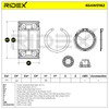 RIDEX Wheel Bearing Kit 654W0162 Front Outer Diameter: 77 mm