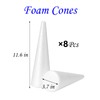 YURN Craft 8 Pack Foam Cones for Crafts, Foam Trees