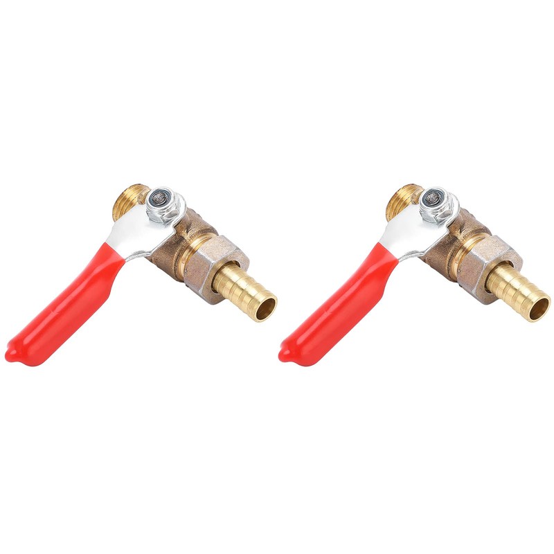 2pcs 1/4 Thread Ball Valves Corrosion Resistance Shut-off Switch Air