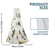 Dekifnhg Green Leaves Hanging Kitchen Towel with Loop 2 Pack