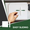 RVGUARD RV Screen Door Slide, 12” Panel with Slide Stop,