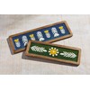 Mud Pie Floral Enamel Tray Set, small 5" x 15"
