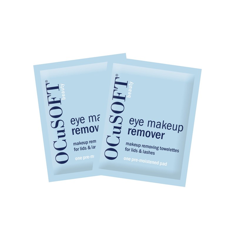 OCuSOFT Beauty Eye Makeup Remover, Individually Wrapped Makeup Removing Towelettes