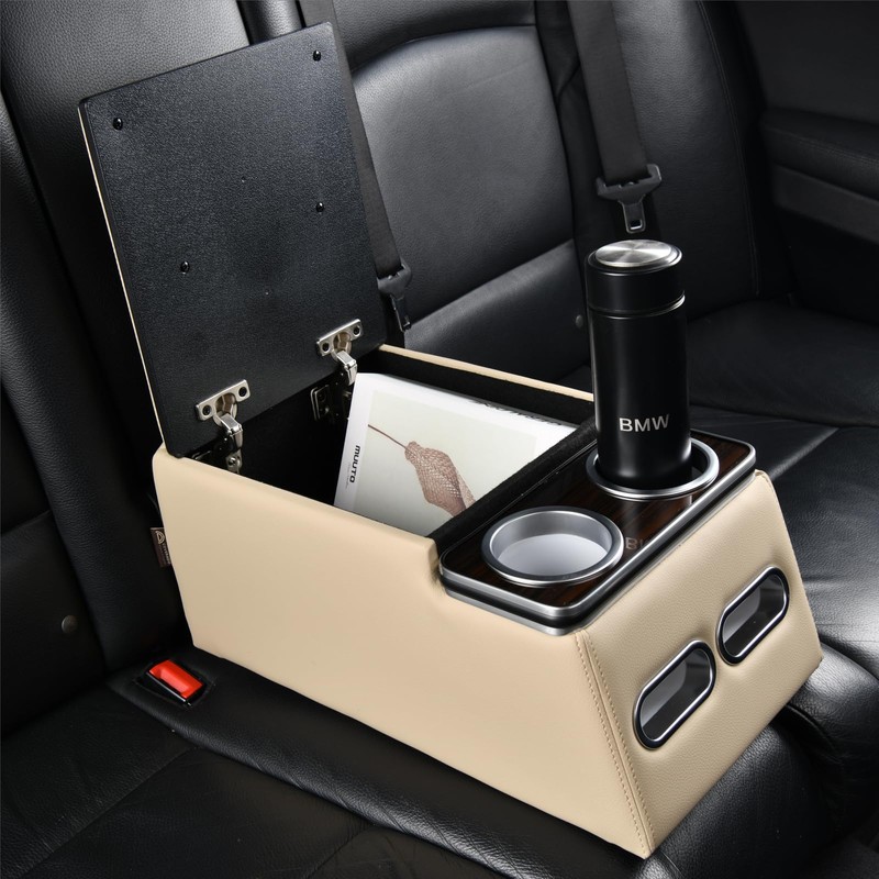 Coverado Car Center Console, Universal Rear Bench Seat Consoles, Truck
