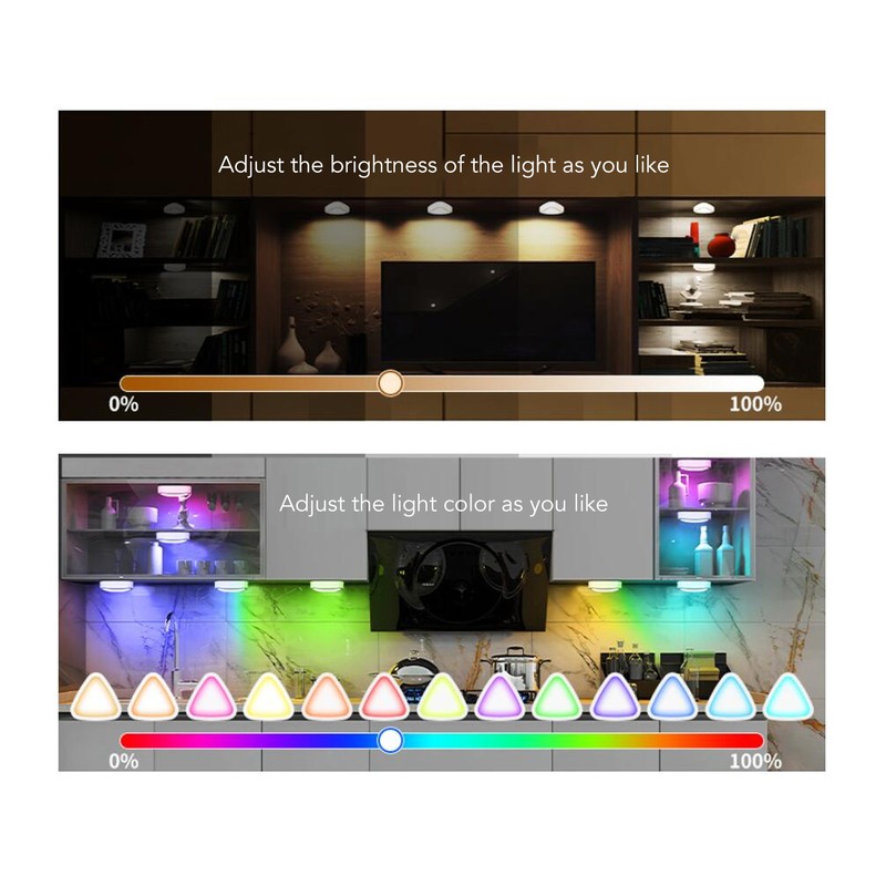 LED Remote Control Light Battery Operated Powered Portable Under Cabinet