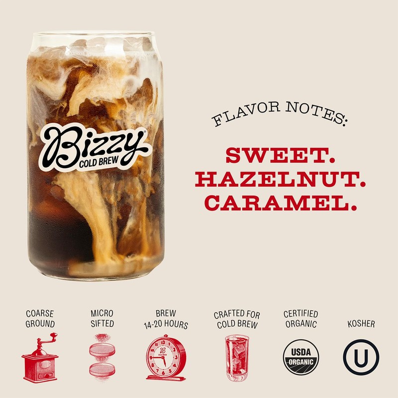 Bizzy Organic Cold Brew Coffee | Smooth & Sweet Blend
