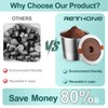 RETHONE K Cup Reusable Coffee Pods, Stainless Steel Reusable K