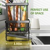 Cisily Sink Caddy Sponge Holder for Kitchen with Brush Holder