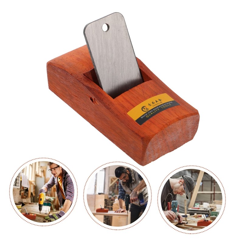 Gatuida Mini Wood Planer for Woodworking Handheld Durable Tool with