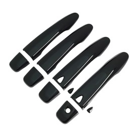 AOKIO Glossy Black Exterior Door Handle Cover Trim for Nissan Murano 2015-2022, Rogue 2014-2019, Maxima 2016-2022 (with Smart Keyhole)