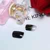 Yienate False Nails for Women and Girls Black Star Moon