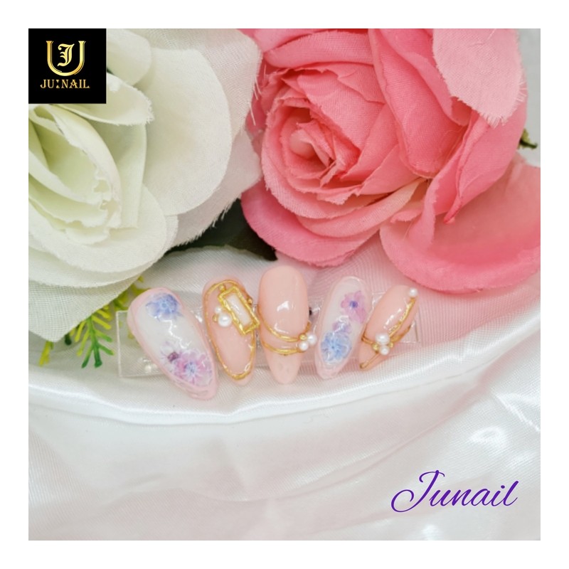 ✈Handmade nail tips in Jeju Island - Short Oval /