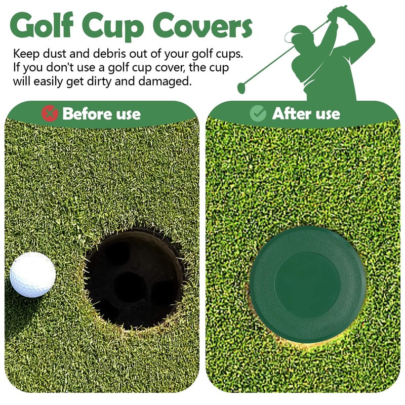 Huakaile Golf Cup Cover, Universal Putting Green Hole Covers, Practice