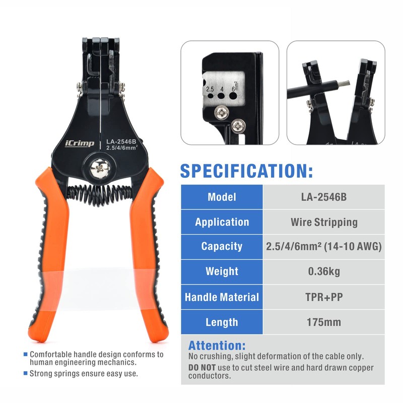 iCrimp Solar PV Cable Crimping Tool Kit for 2.5/4/6mm² with