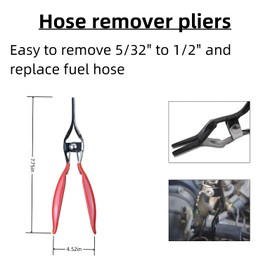 Set 4Pcs electrical connector disconnect tool,Fuel Line Pliers,9" Fuel Filter Caliper,electrical disconnect pliers for cars,Hose Pipe Clamp Clip