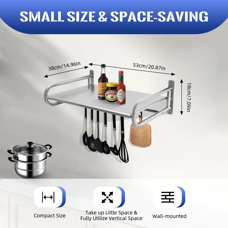 NOT INCLUDE Microwave Oven Rack Wall-Mount Kitchen Shelf Shelves Counter