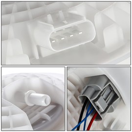 Auto Dynasty [35 Gallon Tank] E7165M Electric Fuel Pump Assembly Module Compatible with Dodge Ram 1500 2500 3500 3.7L 4.7L 5.7L Gasoline Engines 2004-2007, 12V, White