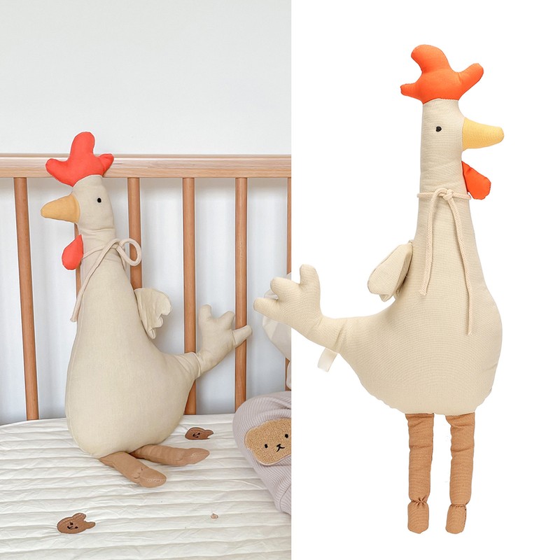 Cartoon Chicken Doll Soft Adorable Rooster Doll Toy for Children's