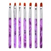 ZXUY 7Pcs Nail Art Painting Brush Set, Design Tools, Nail