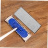 FOMIYES 12x33cm Microfiber Mop Pads Replacement Set 4pcs Grey Flat