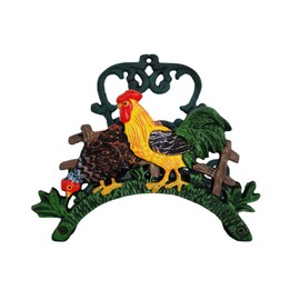 Garden Hose Holder Cast Iron Heavy Duty Water Hose Hanger, Outside Wall Mount Hose Hanger, Solid Metal Sturdy Decorative Water Hose Rack/Organizer/Stand, Easy to Install and Hold Up to 50/75/100 ft