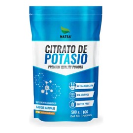Citrato De Potasio Grado Alimenticio Premium 500 Grs Sabor Natural Natsa                                                                              