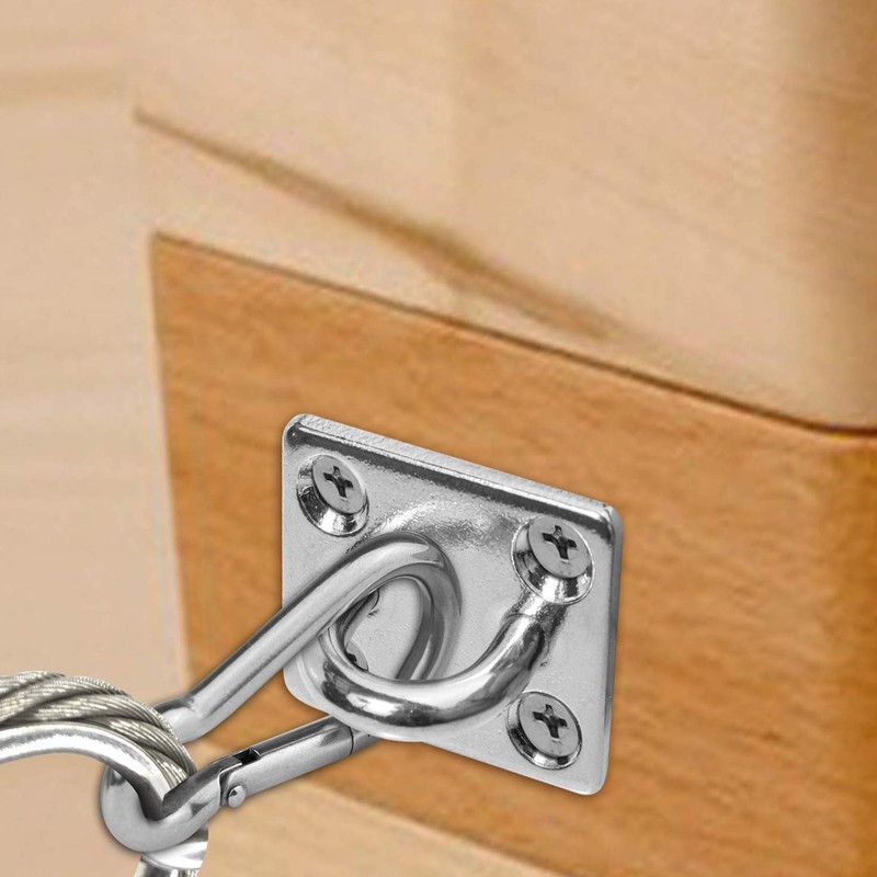 Hulless 4 Pcs 2 x 1.6 Inch 304 Stainless Steel